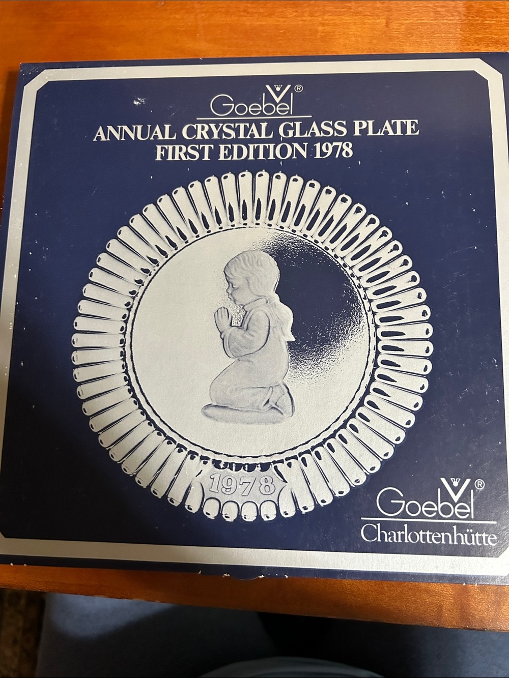 Goebel 1978 and 1979 annual Crystal Glass Plates